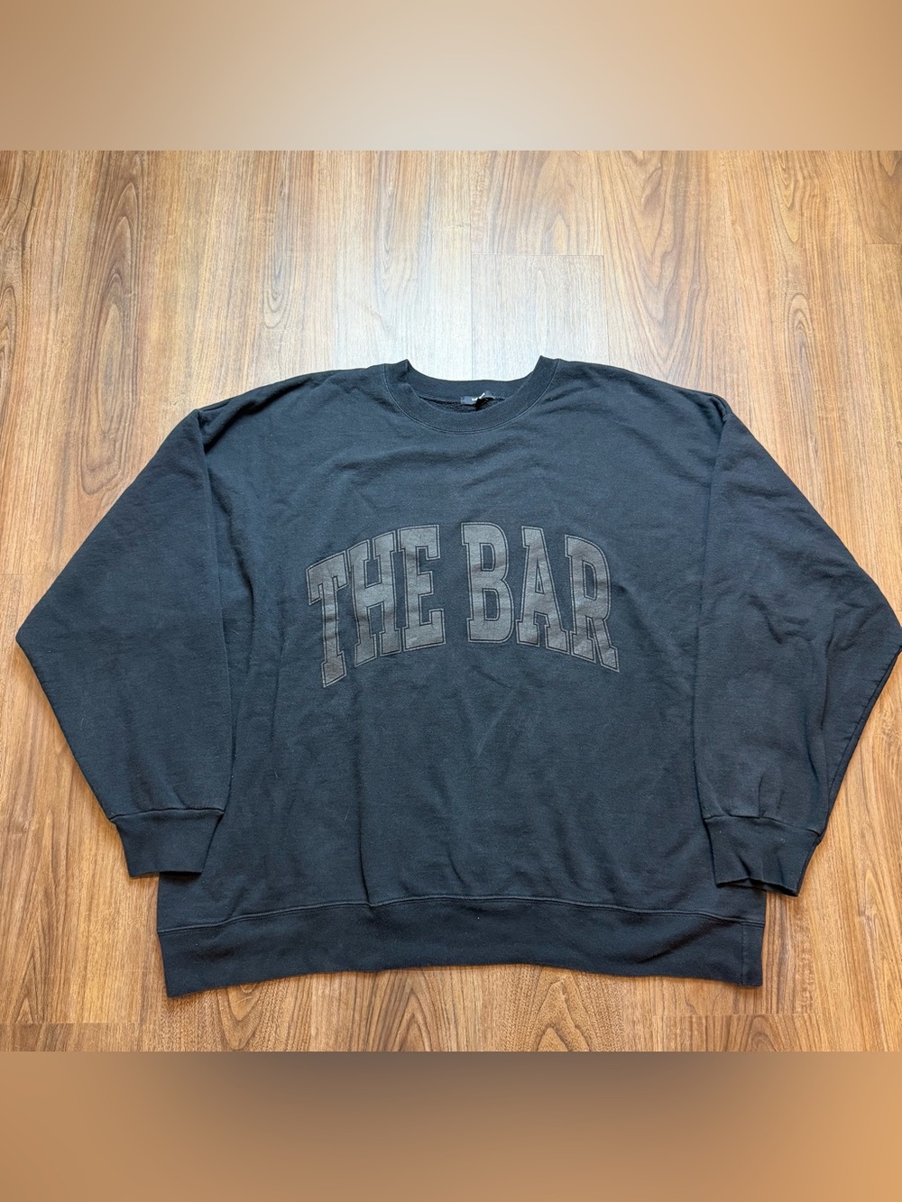 The Bar Sweatshirt Crewneck Pullover Varsity College Spellout Logo Unisex 2XL